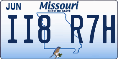 MO license plate II8R7H