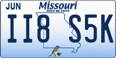 MO license plate II8S5K