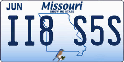 MO license plate II8S5S