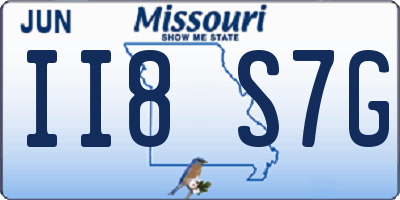 MO license plate II8S7G