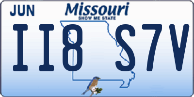 MO license plate II8S7V
