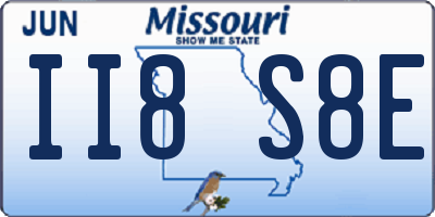 MO license plate II8S8E