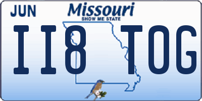 MO license plate II8T0G