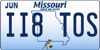 MO license plate II8T0S