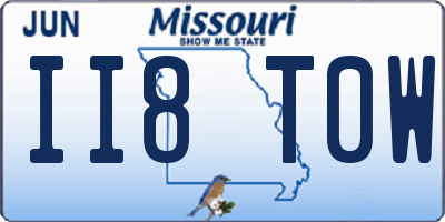 MO license plate II8T0W