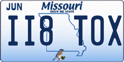MO license plate II8T0X