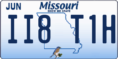 MO license plate II8T1H