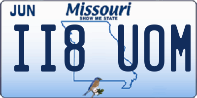 MO license plate II8U0M