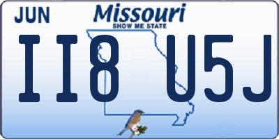 MO license plate II8U5J