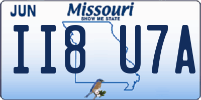 MO license plate II8U7A