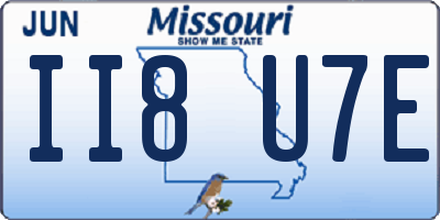 MO license plate II8U7E