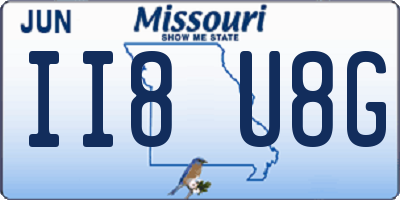 MO license plate II8U8G