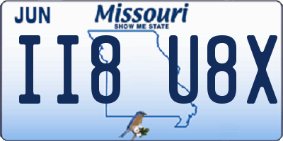 MO license plate II8U8X