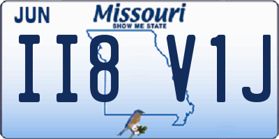 MO license plate II8V1J