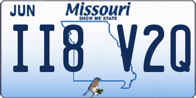 MO license plate II8V2Q
