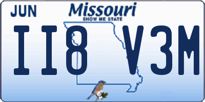 MO license plate II8V3M