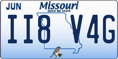 MO license plate II8V4G