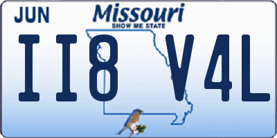 MO license plate II8V4L
