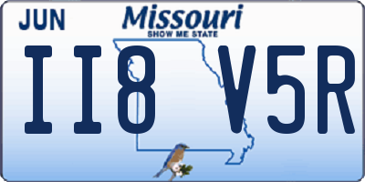 MO license plate II8V5R