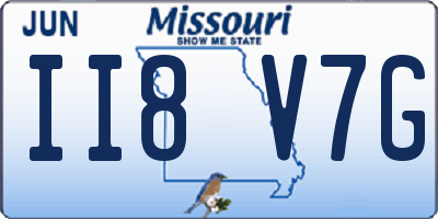 MO license plate II8V7G