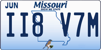 MO license plate II8V7M