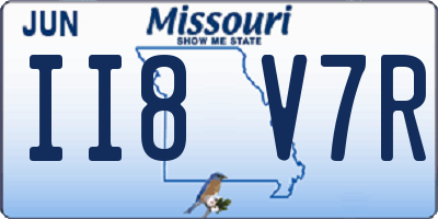MO license plate II8V7R