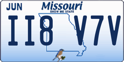 MO license plate II8V7V