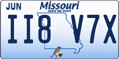 MO license plate II8V7X