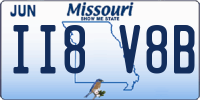 MO license plate II8V8B