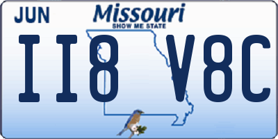 MO license plate II8V8C