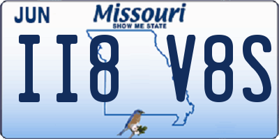 MO license plate II8V8S