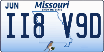 MO license plate II8V9D