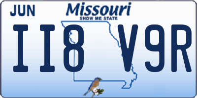 MO license plate II8V9R