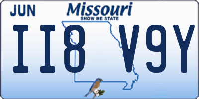 MO license plate II8V9Y