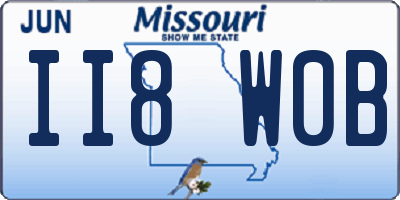 MO license plate II8W0B