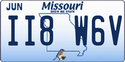 MO license plate II8W6V
