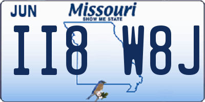 MO license plate II8W8J