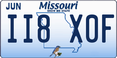 MO license plate II8X0F