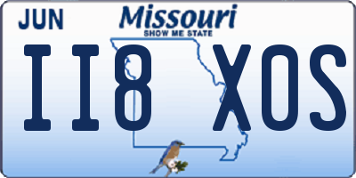 MO license plate II8X0S