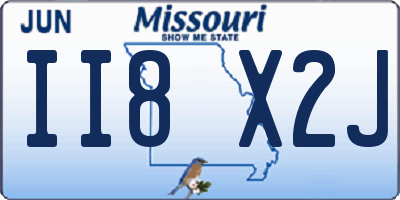 MO license plate II8X2J