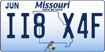 MO license plate II8X4F