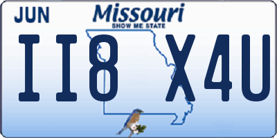 MO license plate II8X4U