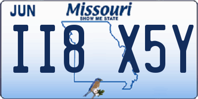 MO license plate II8X5Y