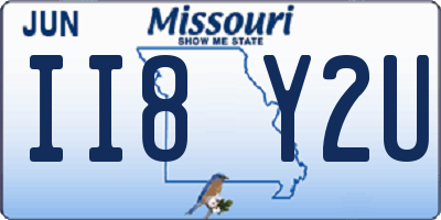 MO license plate II8Y2U