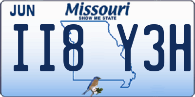 MO license plate II8Y3H
