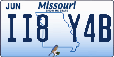 MO license plate II8Y4B