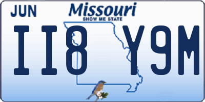 MO license plate II8Y9M