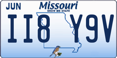 MO license plate II8Y9V