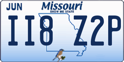 MO license plate II8Z2P