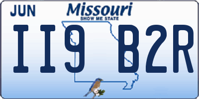 MO license plate II9B2R